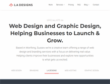 Tablet Screenshot of ladesigns.co.uk